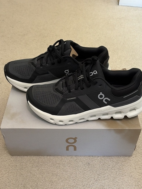NEW - On Cloudrunner 2 - Men’s Size 9.5, Dark Grey and Black, Brand New with Box main image 6